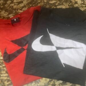 Nike Red and Black T-Shirts